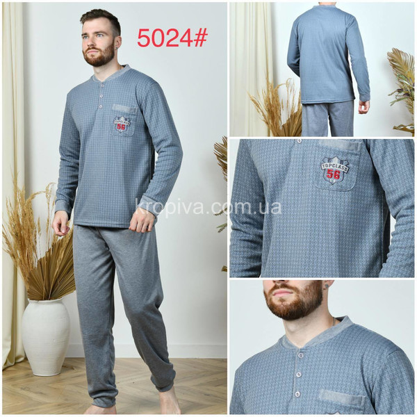 Мужская пижама теплая полубатал оптом  (111023-757)