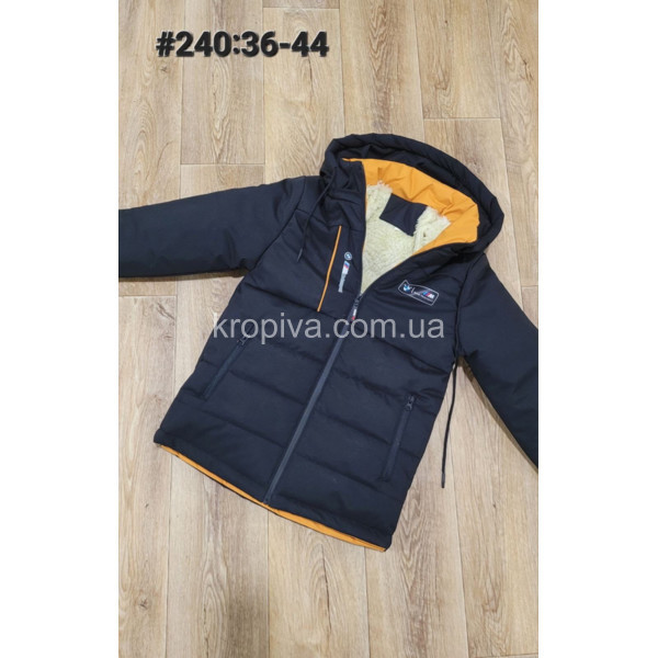 Детская куртка подросток зима на меху оптом 051123-735