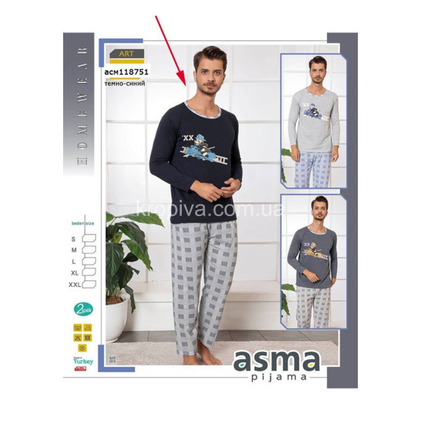 Мужская пижама норма микс оптом  (070823-139)