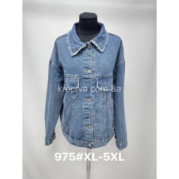 Женская куртка джинс норма оптом 270124-650