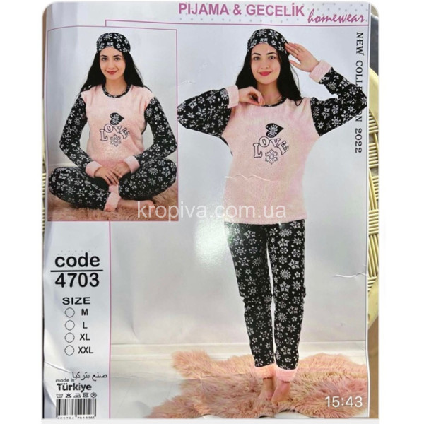 Женская пижама махра флис норма Турция оптом 261023-668